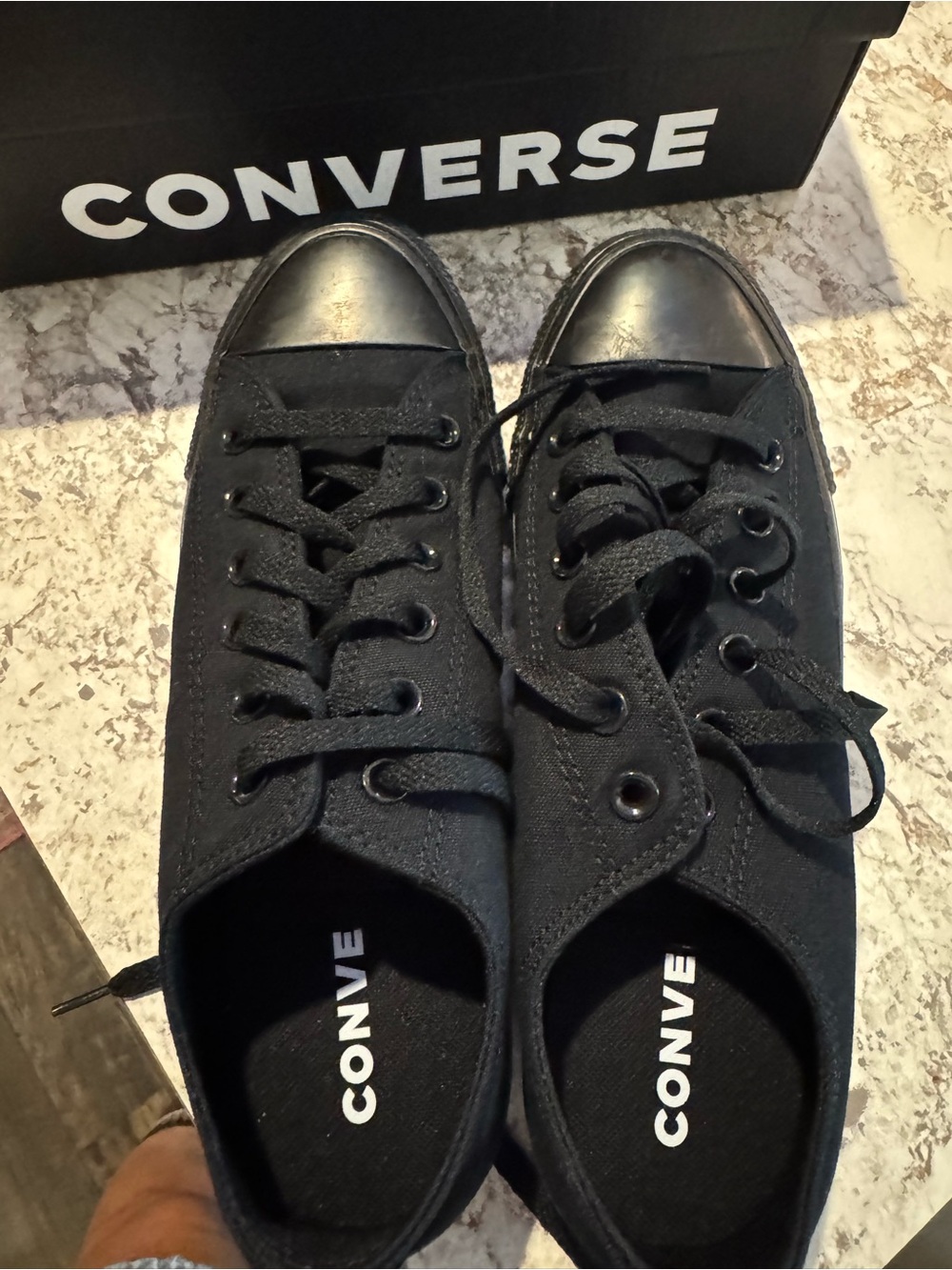 Converse Chuck Taylor All Star Classic Low Top Black Sneakers M8/W10